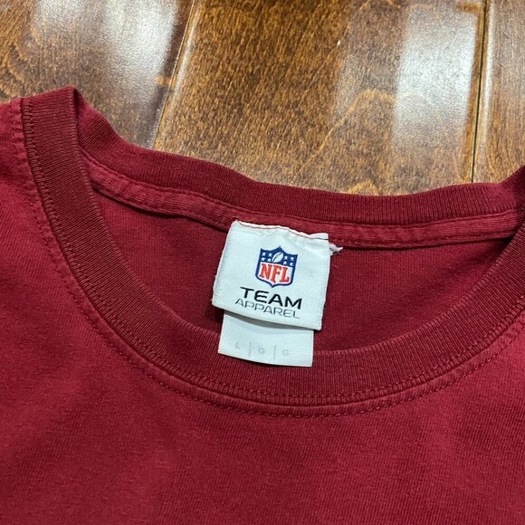 NFL Washington Redskins Football OOP Maroon Gold T-Shirt Men's Size Large - Picture 5 of 9